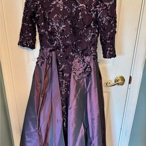 Elegant Purple Sequin Gown